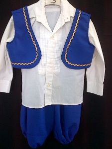 Kids Costumes to Hire - Blue & White Persian Outfit